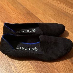Rothy’s Black Solid Loafer-Size 9.